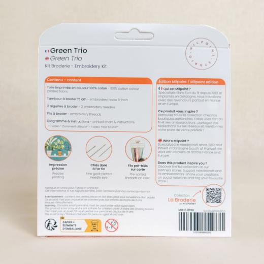 Milpoint - Green Trio mit Stickring
