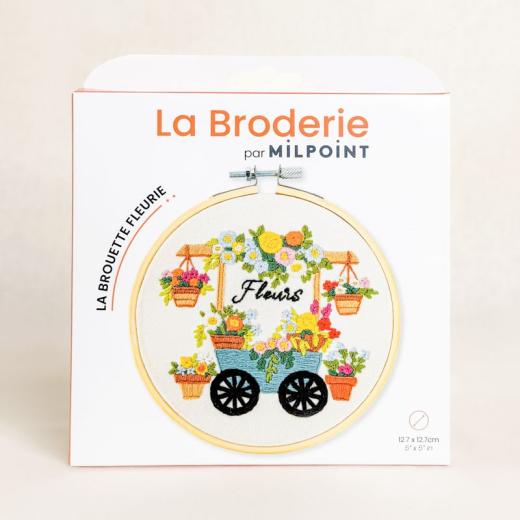 Milpoint - The Flower Wheelbarrow mit Stickring
