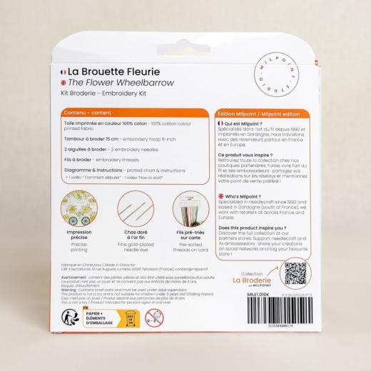 Milpoint - The Flower Wheelbarrow mit Stickring