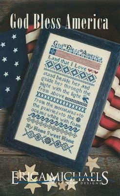 Stickvorlage Erica Michaels - God Bless America