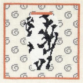 Fremme Stickpackung - Blumenvase