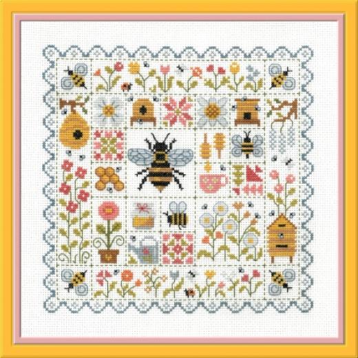 Jardin Privé - Patchwork Aux Abeilles (Stickvorlage)