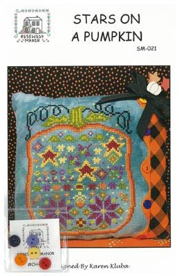 Stars On A Pumpkin - Rosewood Manor Designs (Stickvorlage)