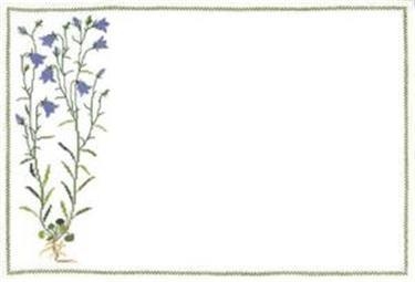 Fremme Stickpackung - Platzset Glockenblumen