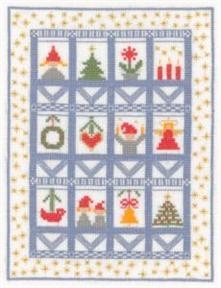 Fremme Stickpackung - Weihnachtsfenster