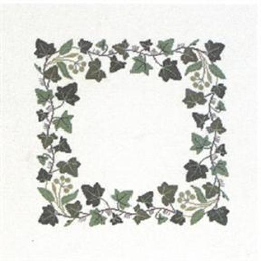 Deckchen Efeu - Haandarbejdets Fremme (Stickpackung)