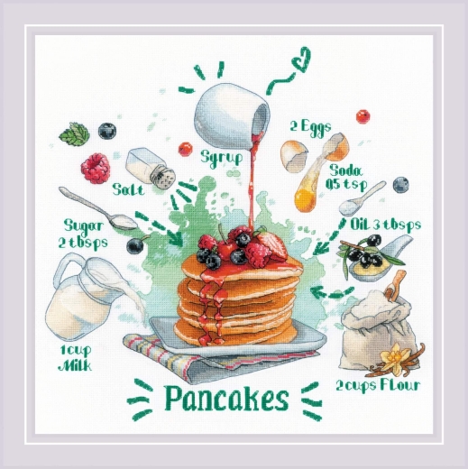 Riolis - Stickbild Recipe Pancakes
