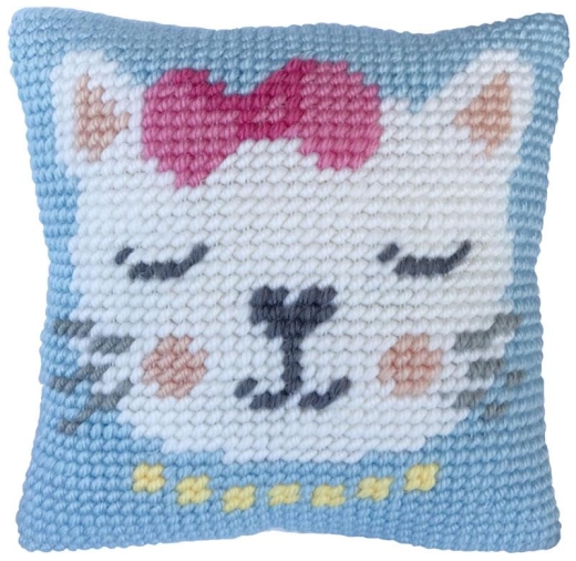 Stickpackung Needleart World - Kissen Kitten Purr