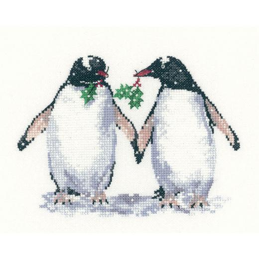 Heritage Crafts Stickpackung - Christmas Penguins