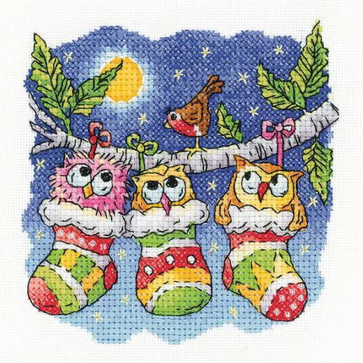 Heritage Crafts Stickpackung - A Christmas Hoot