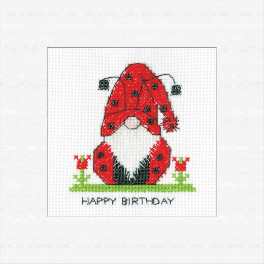 Heritage Crafts - Passepartoutkarte Birthday Ladybird Card