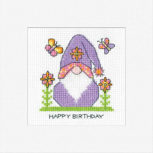 Heritage Crafts - Birthday Flowers Card (Stickpackung)