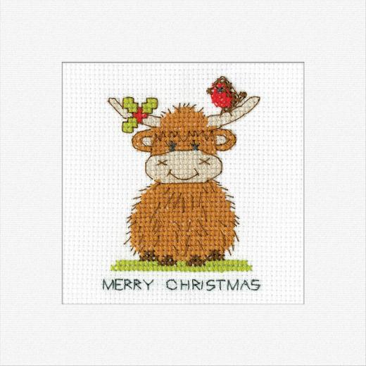 Heritage Crafts - Highland Robin & Holly (Stickpackung)
