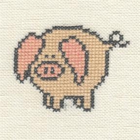 Fremme Stickpackung - Schwein