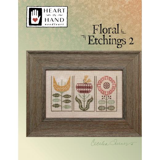 Stickvorlage Heart In Hand Needleart - Floral Etchings 2