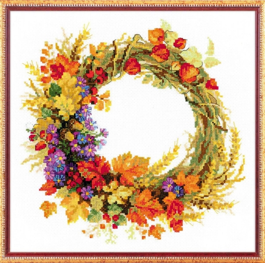 Riolis - Stickbild Wreath with Wheat