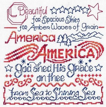 Stickvorlage Imaginating - America The Beautiful