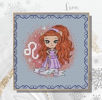 Zodiacal Princess 7 Leo - Les Petites Croix De Lucie (Stickvorlage)