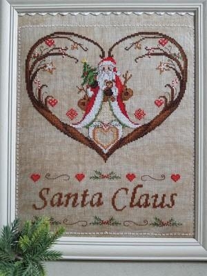 Stickvorlage Serenita Di Campagna - Cuori Santa Claus