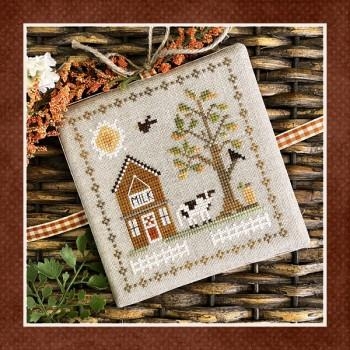 Stickvorlage Little House Needleworks - Fall On The Farm 6 With A Moo Moo Here