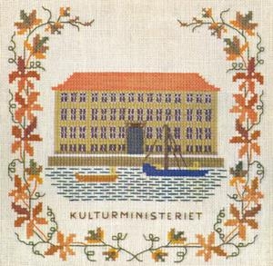 Fremme Stickpackung - Kultusministerium Kopenhagen 15x15 cm