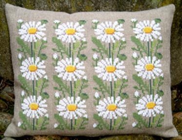 Haandarbejdets Fremme - Kissen Margeriten