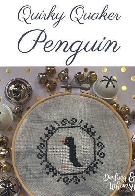 Stickvorlage Darling & Whimsy Designs - Quirky Quaker - Penguin