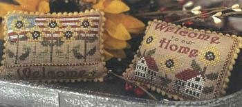 Stickvorlage Mani Di Donna - Patriotic Welcome Pillows (Ausverkauf)