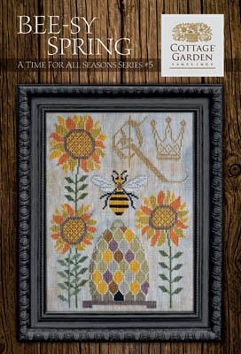 Stickvorlage Cottage Garden Samplings - Time For All Seasons 5 Beesy Spring