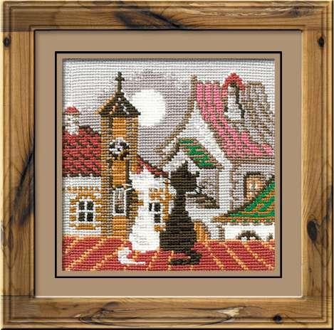 Riolis - Stickbild City & Cats Spring