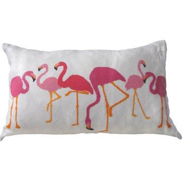 Haandarbejdets Fremme - Kissen Flamingos