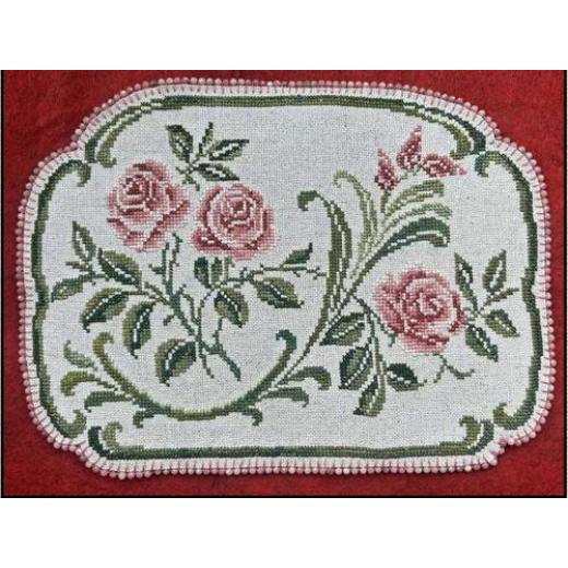 Vintage Pink Rosaprima - Keslyns (Stickvorlage)