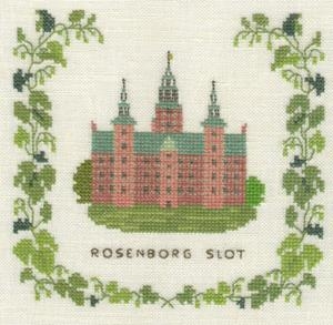 Fremme Stickpackung - Schloss Rosenborg Kopenhagen 15x15 cm