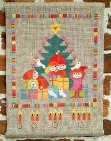 Fremme Stickpackung - Adventskalender 31x44 cm