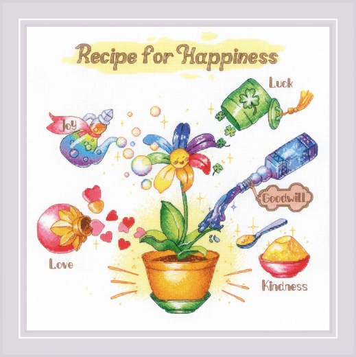 Riolis Stickpackung - Recipe for Happiness
