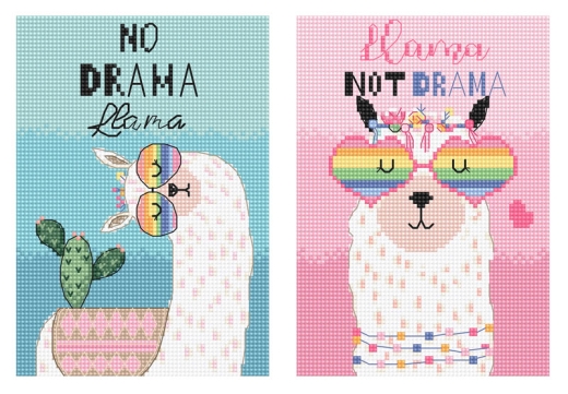 Leti Stitch Stickpackung - No Drama Llama