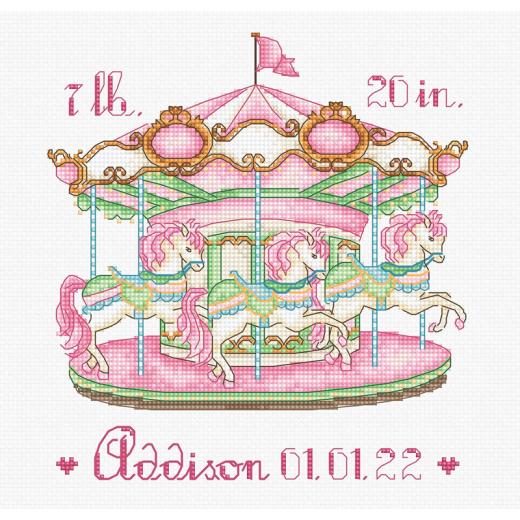 Leti Stitch - Baby Carousel Pink