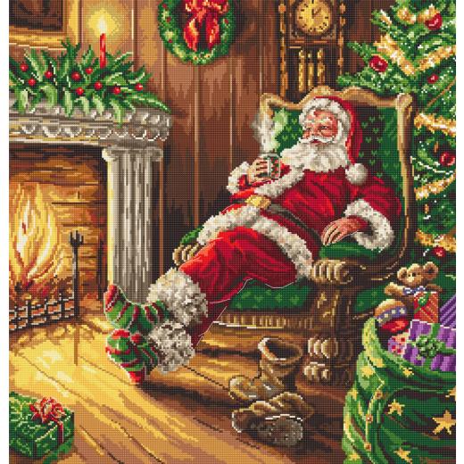 Leti Stitch - Santas Rest by the Chimney