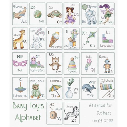 Leti Stitch - Baby Toys Alphabet (Stickpackung)