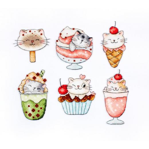 Leti Stitch - Summer Kitties 6er-Set