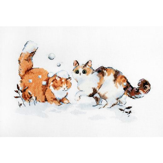 Leti Stitch Stickpackung - Winter Kitties