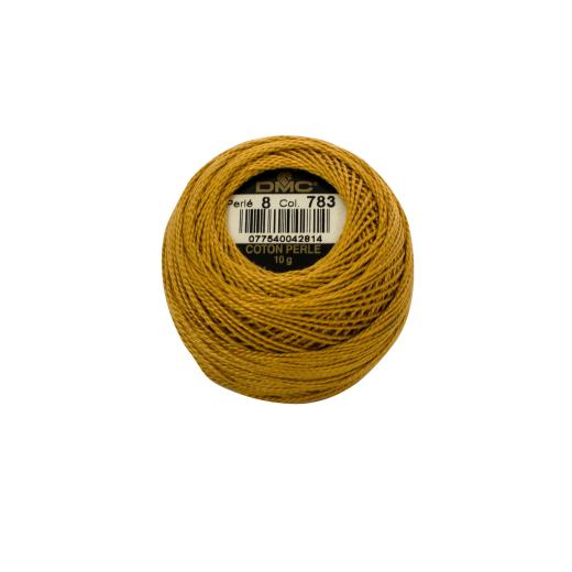 DMC Perlgarn Stärke 5 - 45 m – 783 quarzfarben mittel (Ausverkauf)