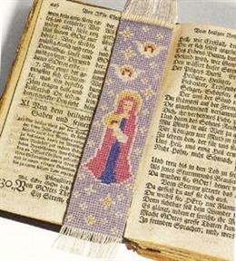 Fremme Stickpackung - Lesezeichen Maria