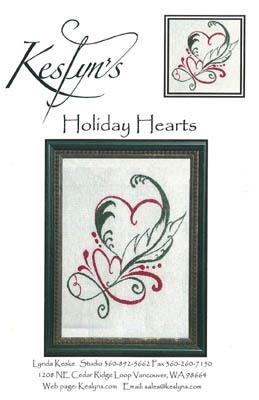 Stickvorlage Keslyns - Holiday Hearts