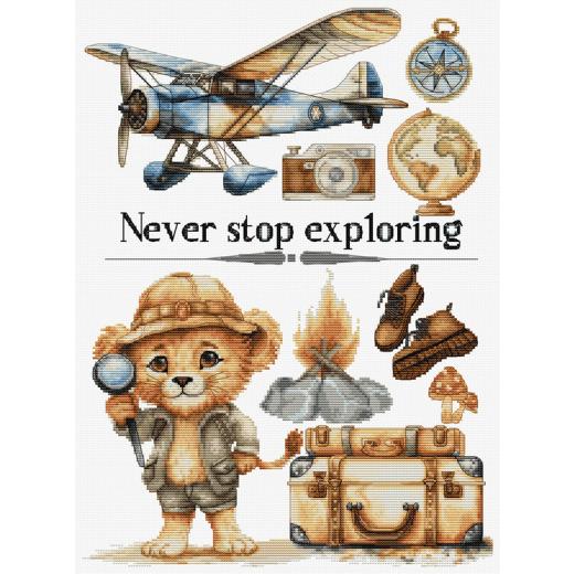 Luca-S Stickpackung - Never Stop Exploring