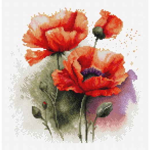 Luca-S Stickpackung - The Poppy Flowers