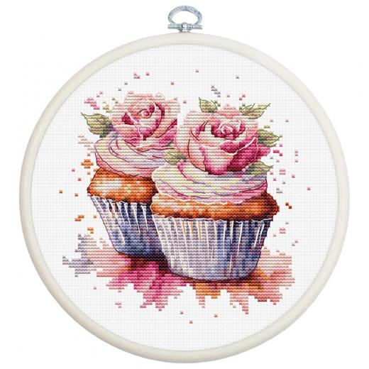 Luca-S Stickpackung - The Cupcakes mit Stickring