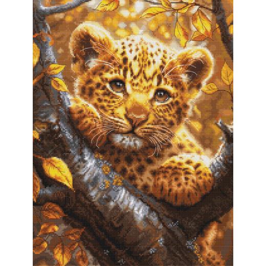 Luca-S Stickpackung - Leopard Cub at Sunrise
