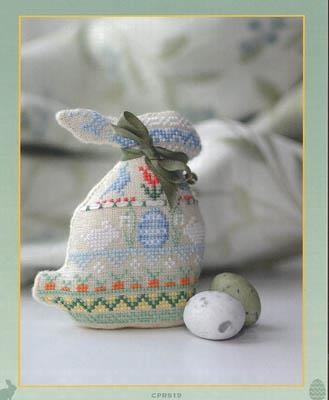 Stickvorlage Cotton Pixels - 3D Easter Bunny