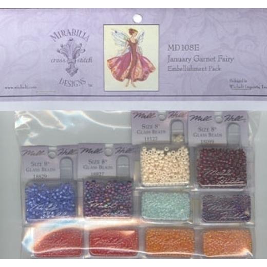 Embellishment Pack Januarys Garnet Fairy - Mirabilia